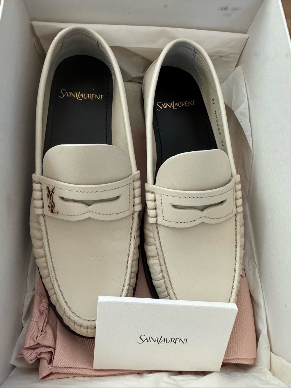 Saint Laurent Women's Laurent Loafers in Smooth Leather